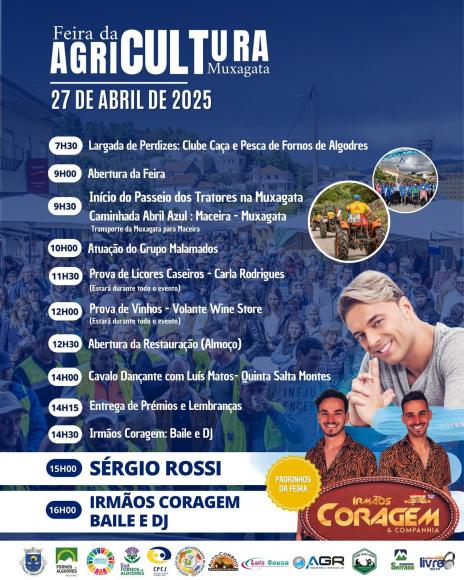 Dia 27 de abril, a Muxagata recebe a Feira da Agricultura.